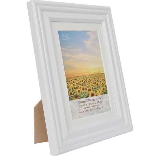 8 Packs: 5 ct. (40 total) White 4" x 6" Frame with Mat, Lifestyles by Studio Decor®